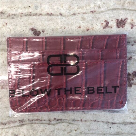 B-Low the Belt Card Holder Red - Picture 3 of 4